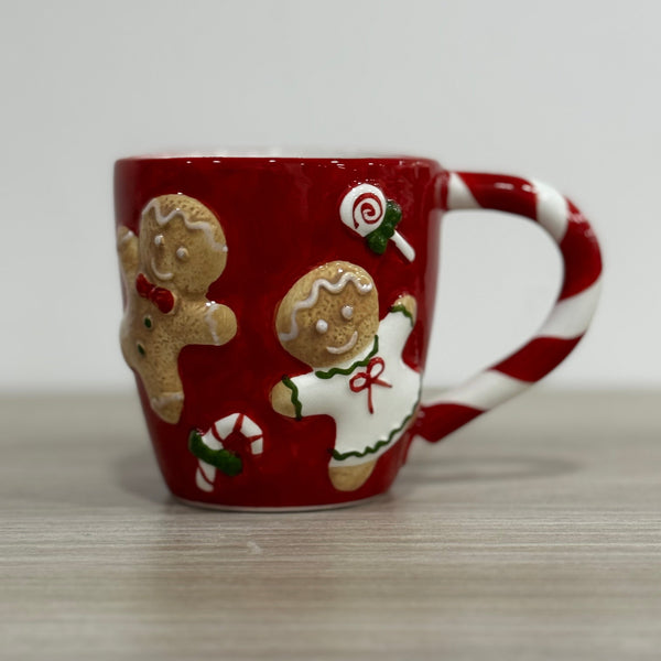 Tazza da latte Mug natalizio con omino marzapane