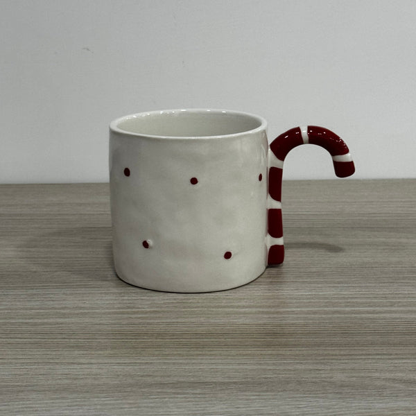 Tazza da latte Mug natalizio con bastoncino di zucchero