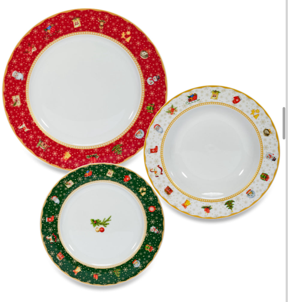 Set ceramica natalizio